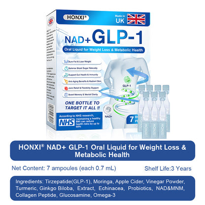 NHS🇬🇧 Officially Authorized Exclusive Edition | HONXI® ⚡𝐆𝐋𝐏-𝟏 & 𝐍𝐀𝐃+ 𝐎𝐫𝐚𝐥 𝐒𝐨𝐥𝐮𝐭𝐢𝐨𝐧 ⚡For Weight, Heart, Blood Sugar, Sleep Apnea, Joint Issues & More🌿