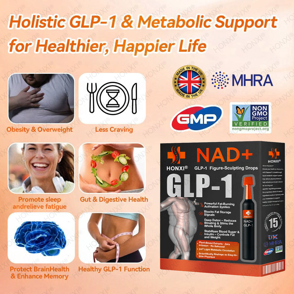 HONXI® 𝑁𝐴𝐷+ 𝐺𝐿𝑃-1 𝗙𝗶𝗴𝘂𝗿𝗲-𝗦𝗰𝘂𝗹𝗽𝘁𝗶𝗻𝗴 𝗗𝗿𝗼𝗽𝘀 - 𝑆𝑢𝑖𝑡𝑎𝑏𝑙𝑒 𝑓𝑜𝑟 𝑜𝑏𝑒𝑠𝑖𝑡𝑦, 𝑑𝑖𝑎𝑏𝑒𝑡𝑒𝑠, 𝑐𝑎𝑟𝑑𝑖𝑜𝑣𝑎𝑠𝑐𝑢𝑙𝑎𝑟 𝑑𝑖𝑠𝑒𝑎𝑠𝑒𝑠