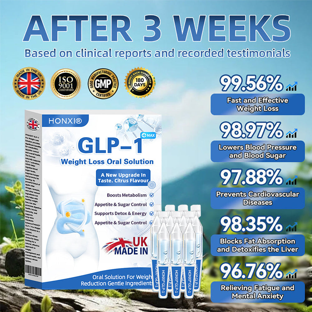 Honxi® ⚡⚡GLP-1 Max Weight Loss Oral Solution ✅See results in 7 days 👩‍⚕️Suitable for obesity, cardiovascular diseases, diabetes, sleep apnea, high cholesterol and blood lipids, joint problems, and various other conditions🚀