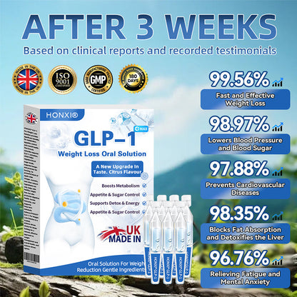 Honxi® ⚡⚡GLP-1 Max Weight Loss Oral Solution ✅See results in 7 days 👩‍⚕️Suitable for obesity, cardiovascular diseases, diabetes, sleep apnea, high cholesterol and blood lipids, joint problems, and various other conditions🚀