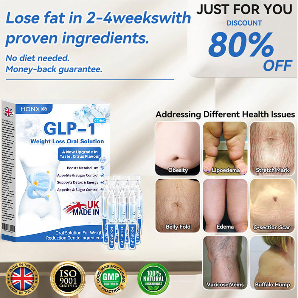 Honxi® ⚡⚡GLP-1 Max Weight Loss Oral Solution ✅See results in 7 days 👩‍⚕️Suitable for obesity, cardiovascular diseases, diabetes, sleep apnea, high cholesterol and blood lipids, joint problems, and various other conditions🚀