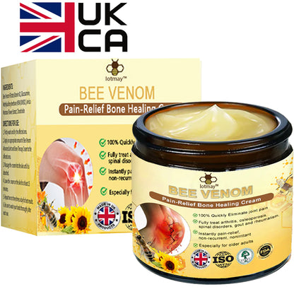 ✅Official Store: Lotmay™ Bee-Venom Pain-Relief Bone Healing Cream (👨‍⚕️Reducing joint swelling, pain, stiffness, redness, warmth, soreness, and joint fatigue)