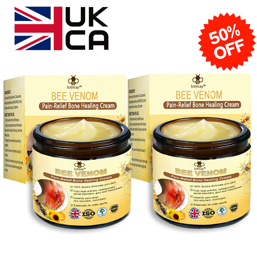 ✅Official Store: Lotmay™ Bee-Venom Pain-Relief Bone Healing Cream (👨‍⚕️Reducing joint swelling, pain, stiffness, redness, warmth, soreness, and joint fatigue)