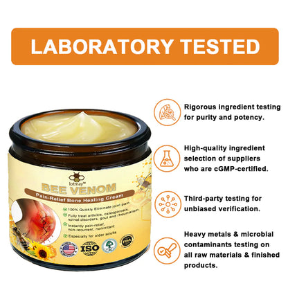 ✅Official Store: Lotmay™ Bee-Venom Pain-Relief Bone Healing Cream (👨‍⚕️Reducing joint swelling, pain, stiffness, redness, warmth, soreness, and joint fatigue)