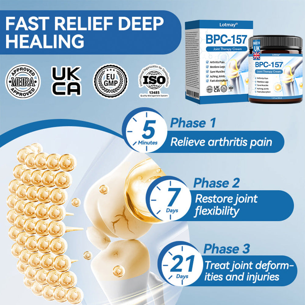 Lotmay® BPC-157 Joint Therapy Cream ⚡For Treats Arthritis, Neuropathy, Rheumatism, Sports Injuries & More