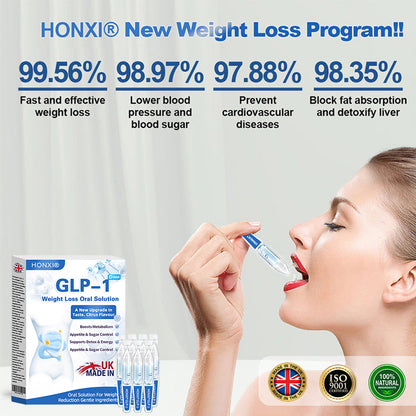 Honxi® ⚡⚡GLP-1 Max Weight Loss Oral Solution ✅See results in 7 days 👩‍⚕️Suitable for obesity, cardiovascular diseases, diabetes, sleep apnea, high cholesterol and blood lipids, joint problems, and various other conditions🚀