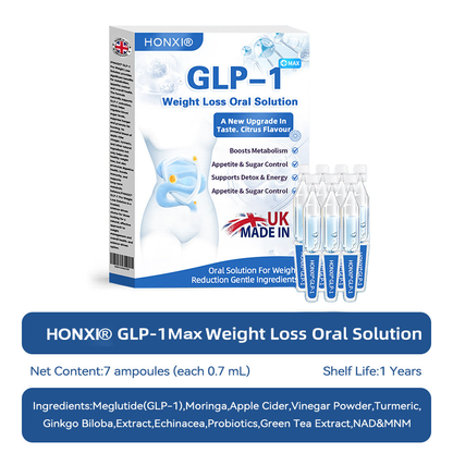 Honxi® ⚡⚡GLP-1 Max Weight Loss Oral Solution ✅See results in 7 days 👩‍⚕️Suitable for obesity, cardiovascular diseases, diabetes, sleep apnea, high cholesterol and blood lipids, joint problems, and various other conditions🚀