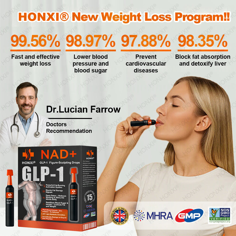 HONXI® 𝑁𝐴𝐷+ 𝐺𝐿𝑃-1 𝗙𝗶𝗴𝘂𝗿𝗲-𝗦𝗰𝘂𝗹𝗽𝘁𝗶𝗻𝗴 𝗗𝗿𝗼𝗽𝘀 - 𝑆𝑢𝑖𝑡𝑎𝑏𝑙𝑒 𝑓𝑜𝑟 𝑜𝑏𝑒𝑠𝑖𝑡𝑦, 𝑑𝑖𝑎𝑏𝑒𝑡𝑒𝑠, 𝑐𝑎𝑟𝑑𝑖𝑜𝑣𝑎𝑠𝑐𝑢𝑙𝑎𝑟 𝑑𝑖𝑠𝑒𝑎𝑠𝑒𝑠