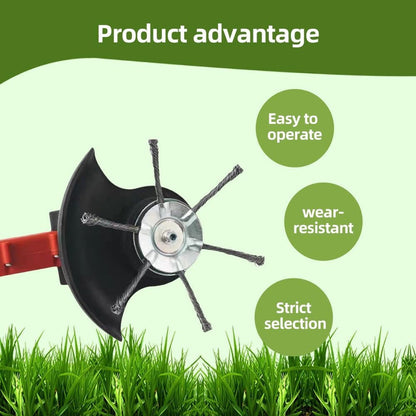 Unbreakable Steel Wire Trimmer Head -♻️Universal Fit Lifetime Replacement for Gas & Electric Trimmers
